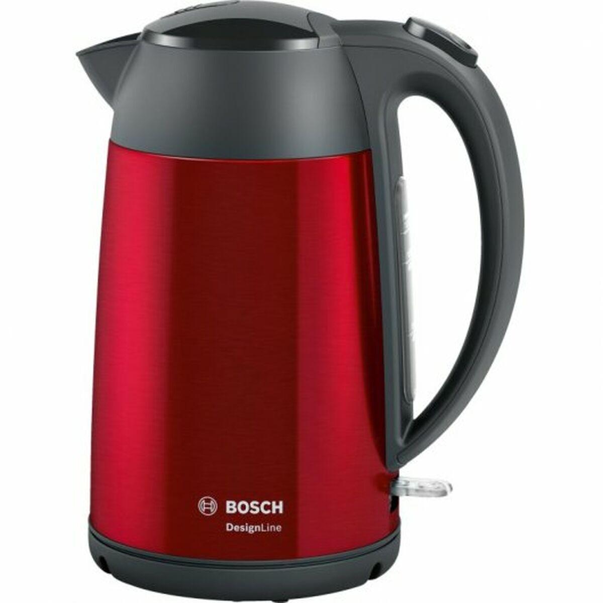 Bollitore Bosch TWK3P424, DesignLine, wireless 1,7 l, 2.400 W, rosso