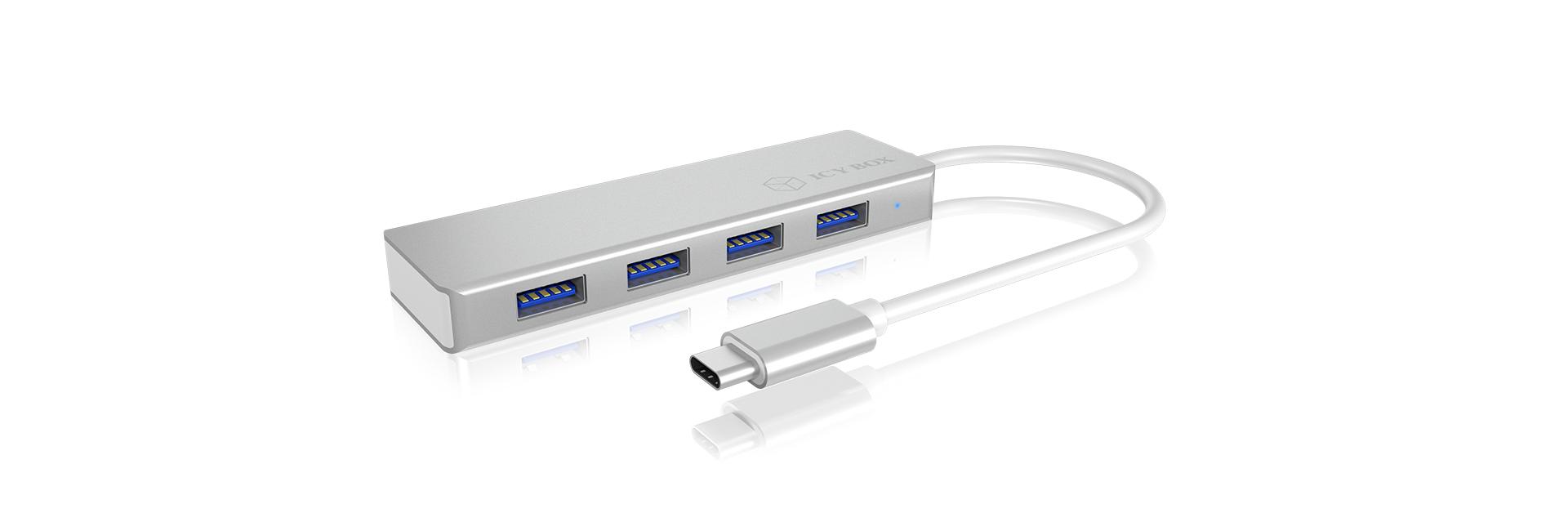 Scatola ghiacciata USB3.0 Hub Type-C 4xUSB 4xUSB seguito