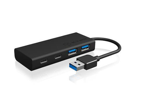 ICY BOX IB-HUB1426-U3 USB 3.2 Gen 1 3.1 Gen 1 Type-A 5000 Mbit/s Nero (Usb 3.2 Gen 1 3.1 Gen 1 - Type-A 5000 Mbit/S Black - War