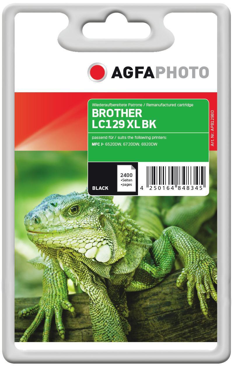 AgfaPhoto APB129BD cartuccia d'inchiostro Nero (Ink Black rpl LC129XLBK - Pages 2.400 - Warranty 36M)