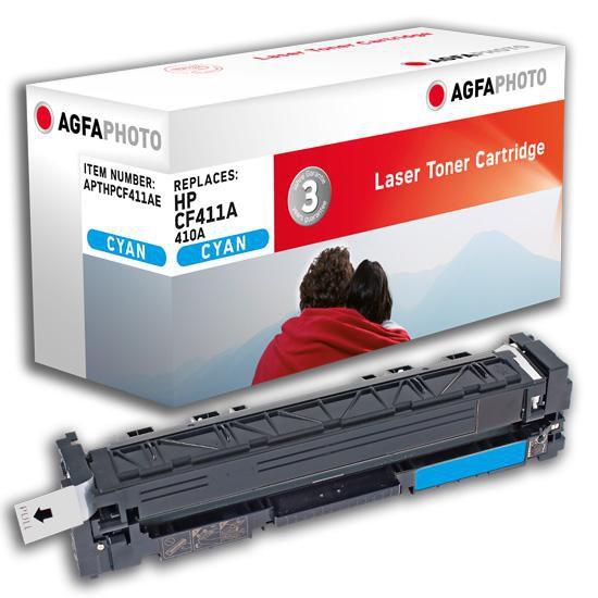 AgfaPhoto APTHPCF411AE cartuccia toner 1 pz Ciano (Toner Cyan 410A - Pages 2.300 - Warranty 12M)