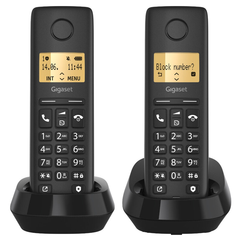 Telefono cordless Gigaset PURE 100 Duo nero Int.Ware