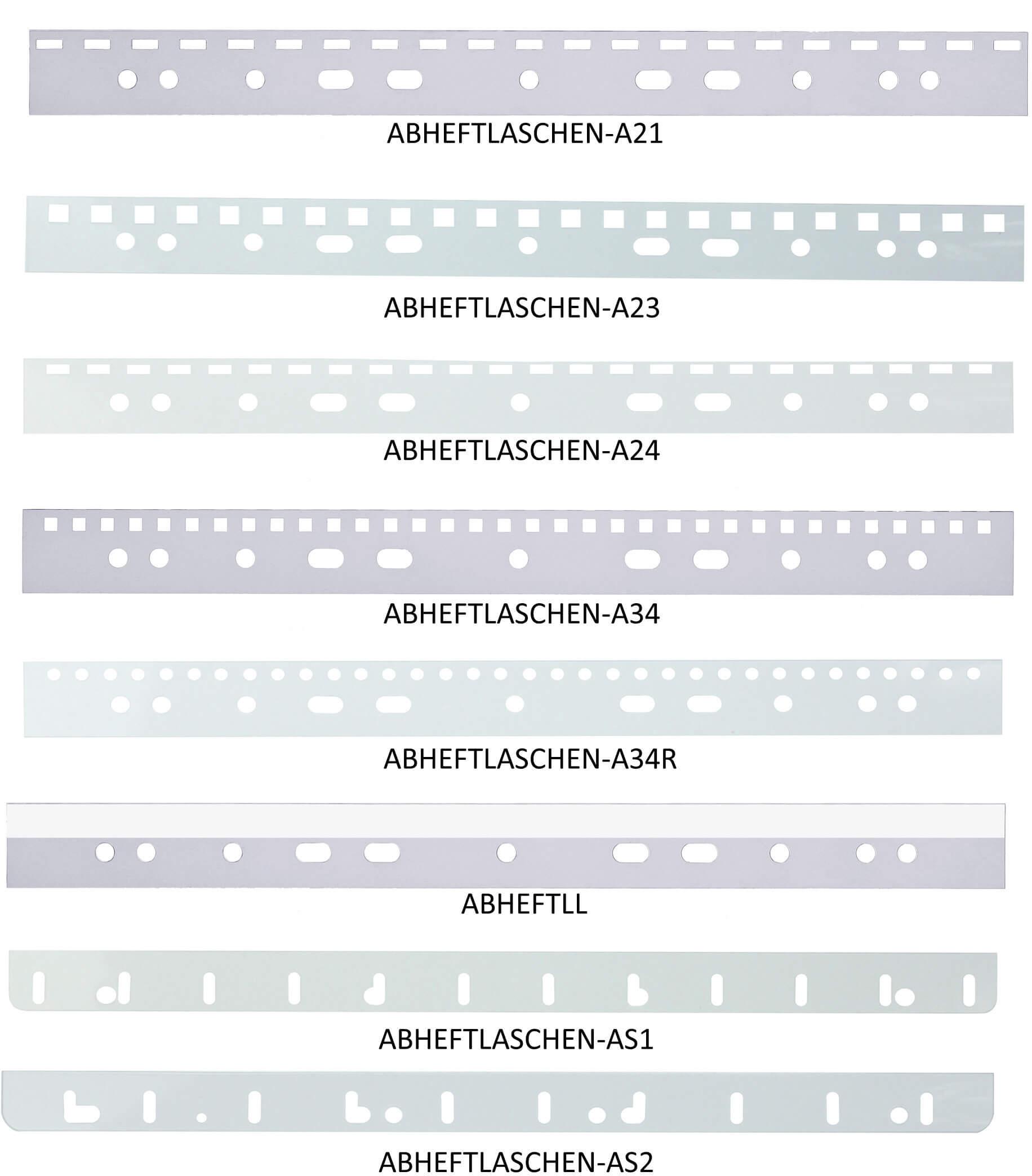 Rimuovere le strisce realizzate in PVC 300 microfono trasparente con 4 fili di cerniera specialistica 2: 1 - A5 (100 pezzi)