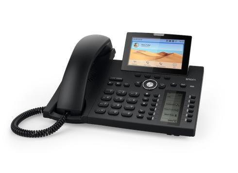 Snom D385 telefono IP Nero 12 linee TFT (SNOM D385 4.3IN TFT - TOP LVL IP PHONE BT)