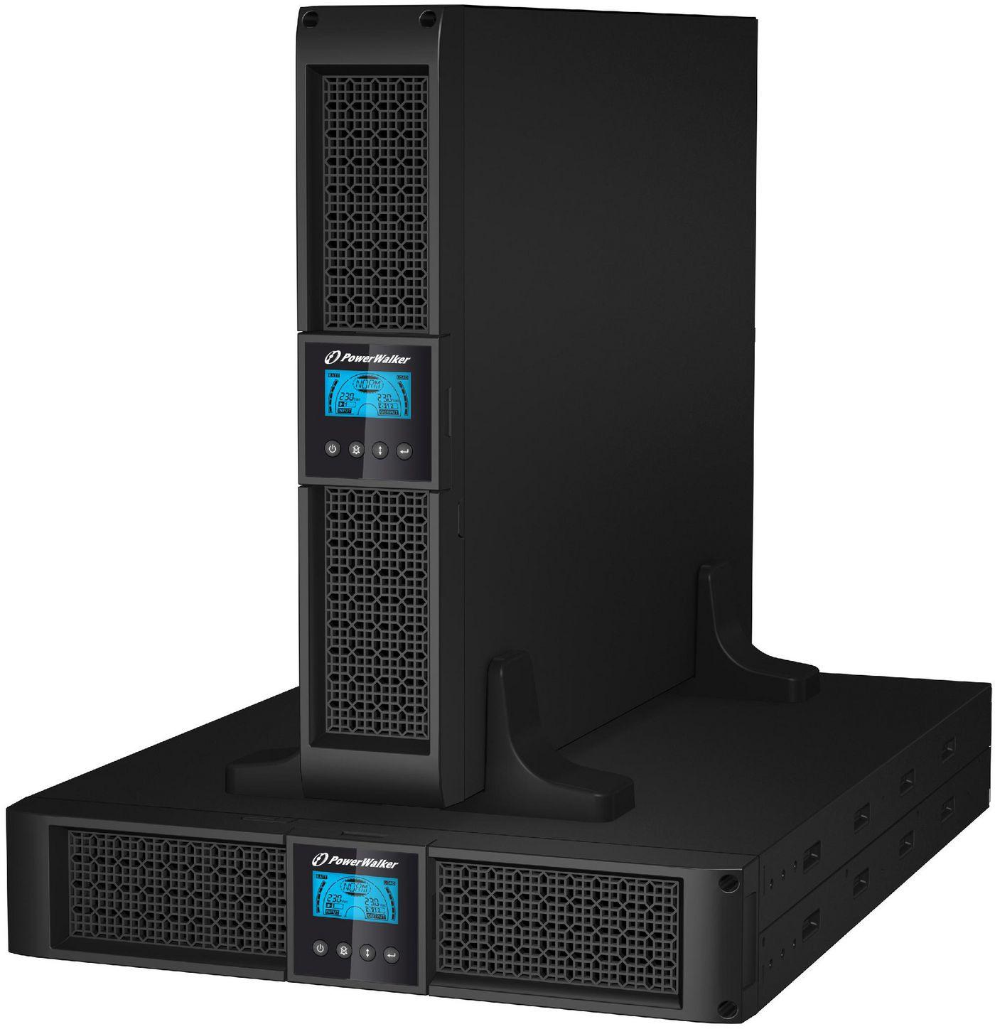 PowerWalker VI 1500RT LCD 1,5 kVA 1350 W 8 presa[e] AC (VI 1500 RT HID UPS 1500VA/ - 1350W - Rack & Tower 2-in-1 - Warranty: 24