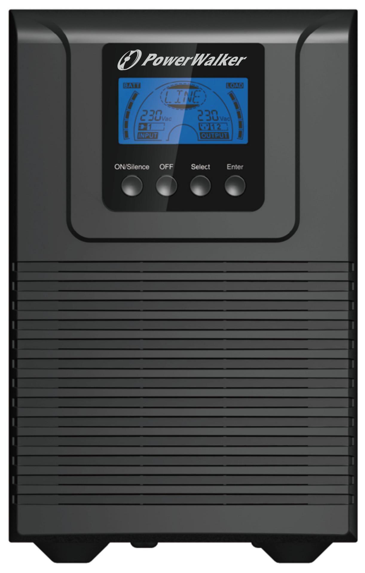 PowerWalker VFI 1000 TG Doppia conversione [online] 1 kVA 900 W 4 presa[e] AC (VFI 1000 TG - UPS 1000VA/900W - Online, Power Fa