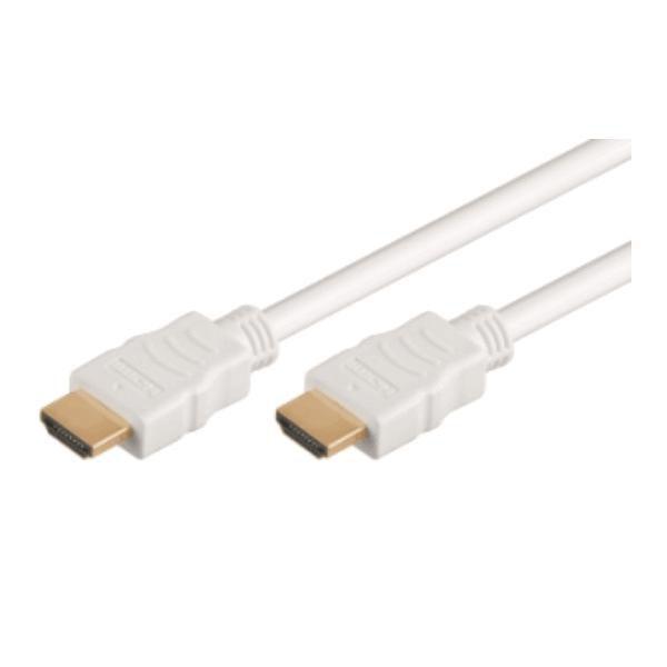 M-Cab 7003013 cavo HDMI 3 m HDMI tipo A [Standard] Bianco (HDMI CABLE 4K30HZ 3M WHITE - HDMI HIGH SPEED W/E CABLE)