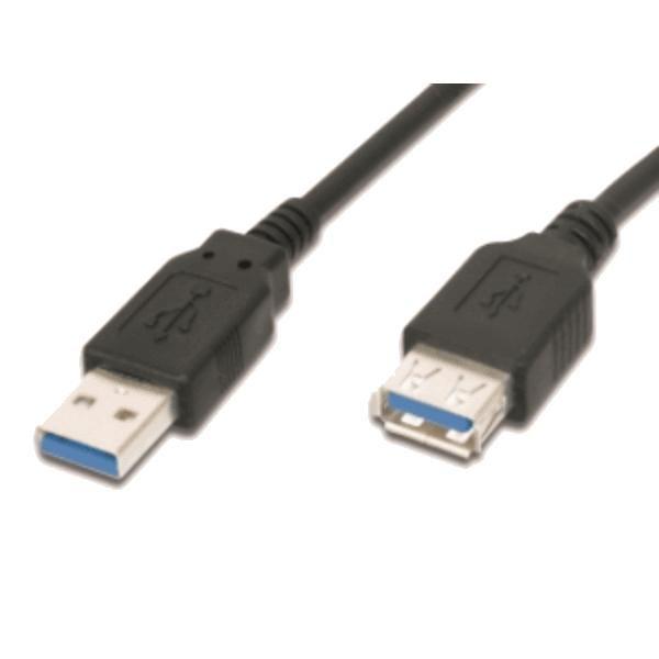 M-Cab 7001167 cavo USB USB 3.2 Gen 1 [3.1 Gen 1] 1,8 m USB A Nero (1.8M USB 3.0 CABLE A-A /M-F BK - .)