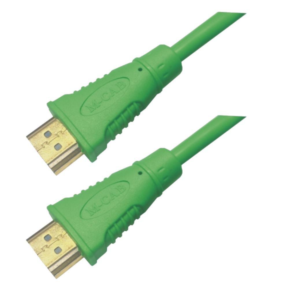 M-Cab 7000997 cavo HDMI 2,00 m HDMI Type A [Standard] Verde (HDMI CABLE 4K30HZ 2M GREEN - W/ETHERNET 1.4)