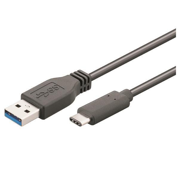 M-Cab 7001308 cavo USB 1 m USB 3.2 Gen 1 [3.1 Gen 1] USB C USB A Nero (1M USB 3.0 CABLE C-A / M-M BK - M/M - BLACK - USB 3.0)