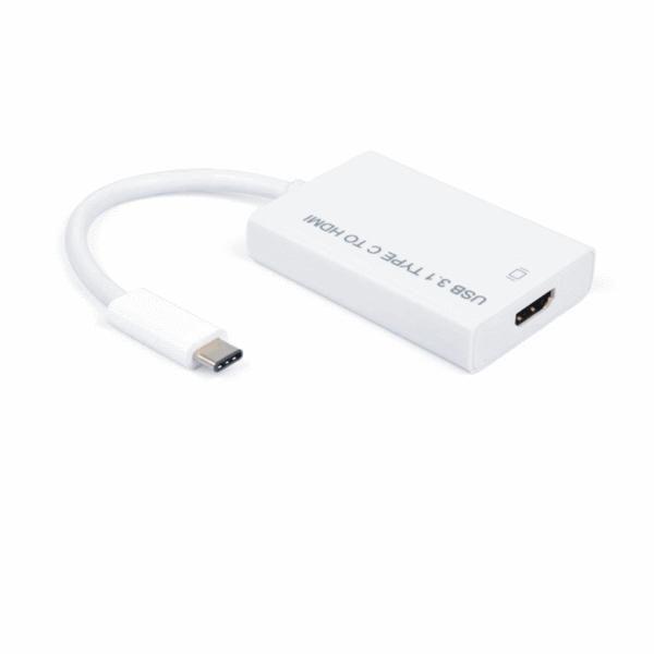 M-Cab 7001313 cavo e adattatore video 0,15 m USB tipo-C HDMI Bianco (USB-C - HDMI ADAPTER M/F 0.15M - WHITE)