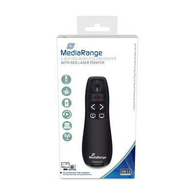 MediaRange MROS220 puntatore wireless RF Nero (Wireless Presenter Rf Black - Warranty: 12M)