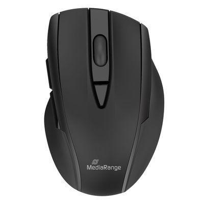 Mouse MediaRange ottico 5 pulsanti wireless nero