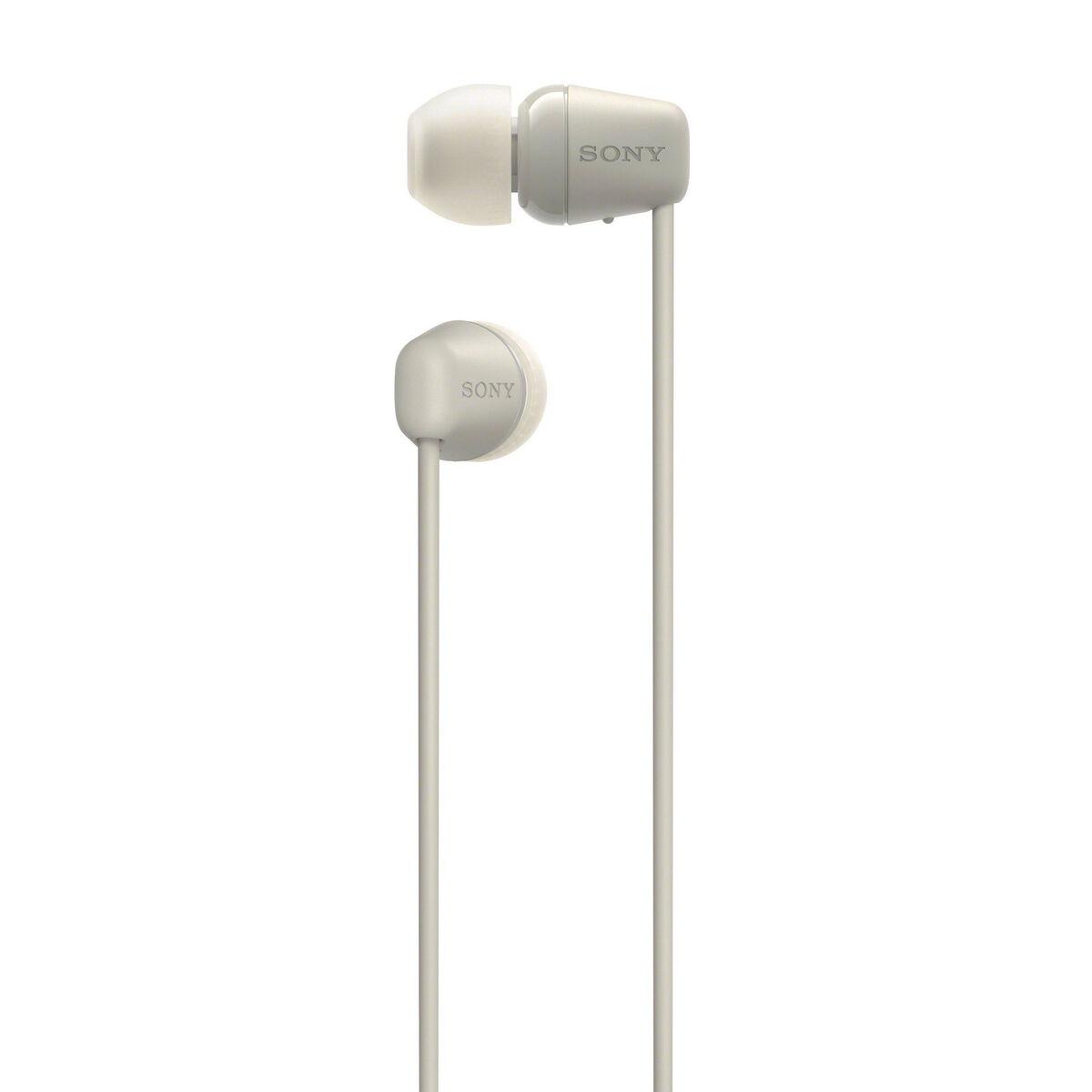 Sony WI-C100 Auricolare Wireless In-ear Musica e Chiamate Bluetooth Beige (Wireless Headphone Neckband Beige)