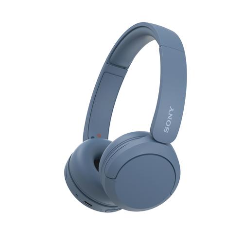 Sony Cuffie Bluetooth wireless WH-CH520 - Durata della batteria fino a 50 ore con ricarica rapida, stile on-ear - Blu (Over Ear