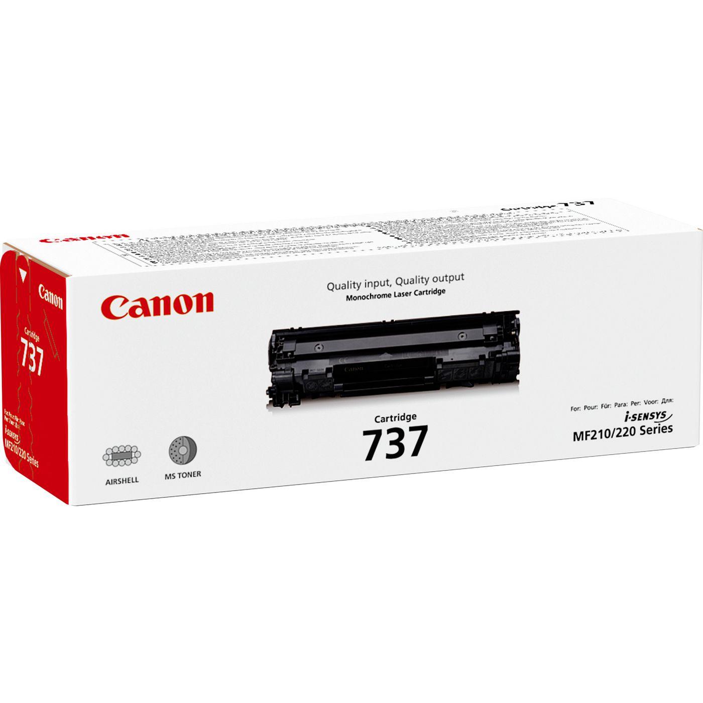 CANON TONER NERO 737 PER I-SENSYS MF211, MF212W, MF216N, MF217W, MF226DN, MF229DW