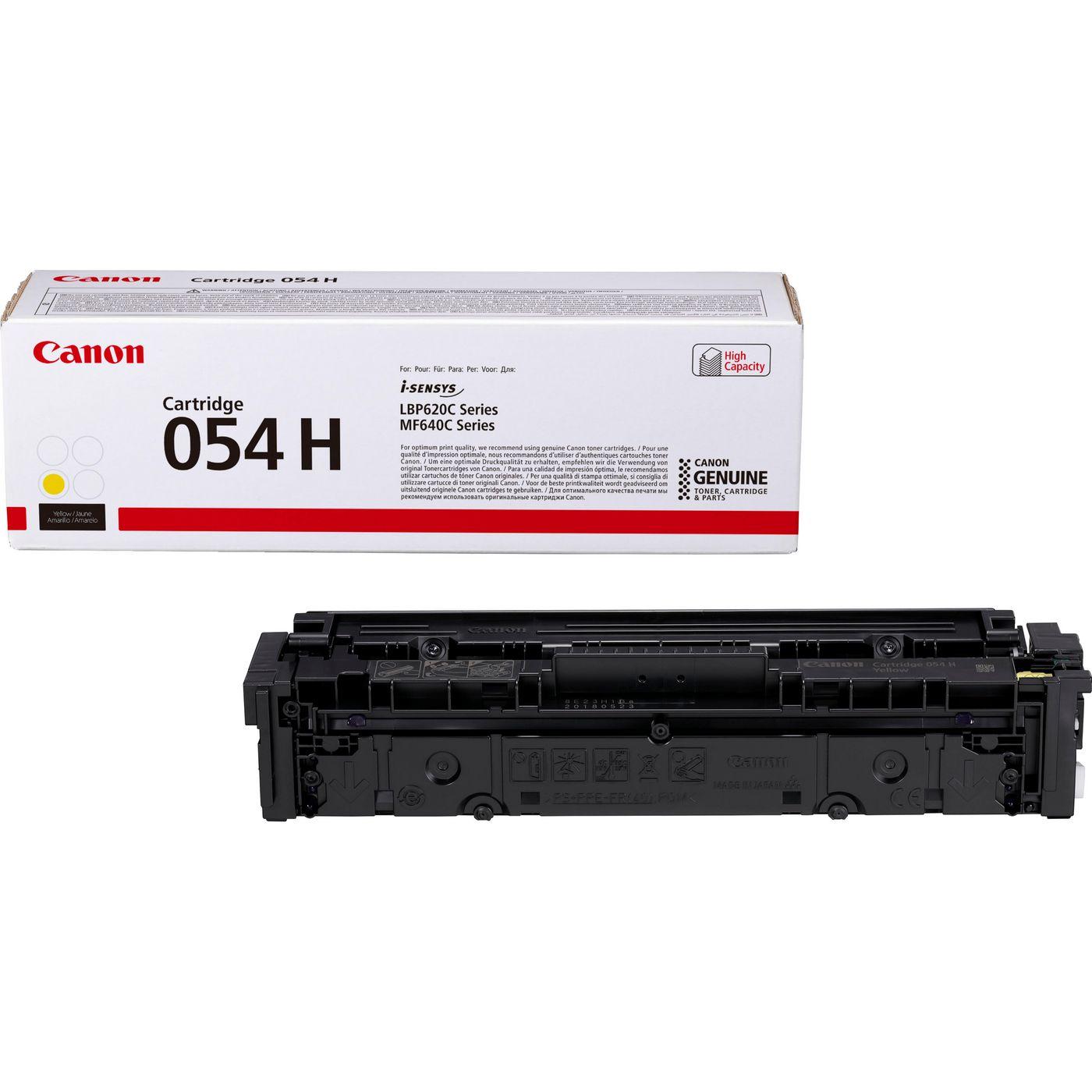 TONER CANON 054H Y Giallo 2300PP x MF645Cx MF643Cdw MF641Cw LBP623Cdw LBP621Cw