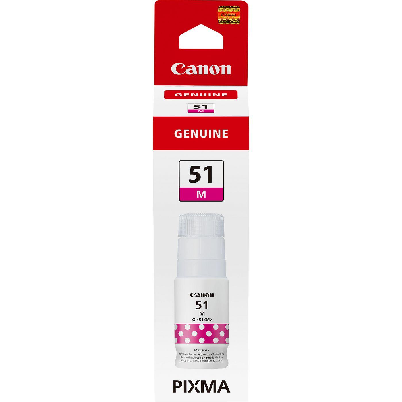 INK CANON GI-51 M MAGENTA Flacone da 70ml 7.700PP x PIXMA G1520 G2520 G2560 G3520 G3560