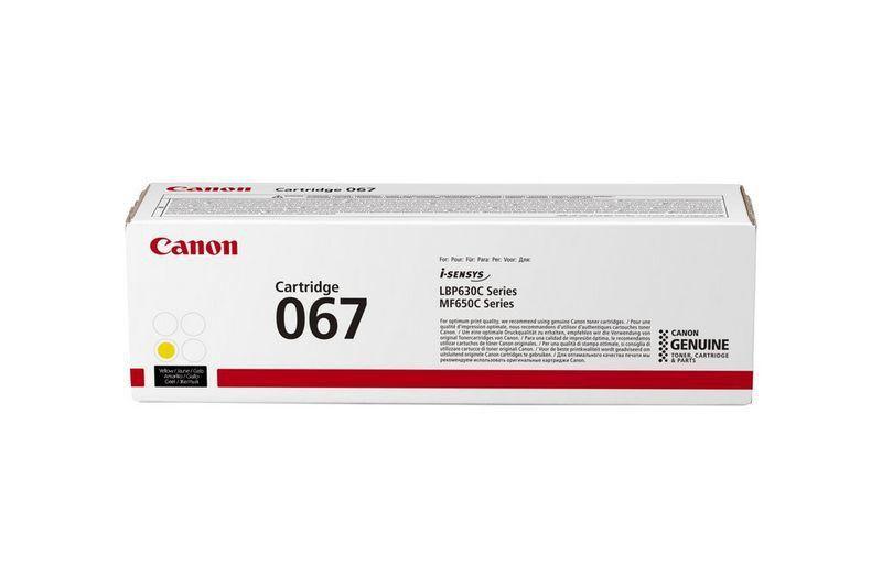 TONER CANON 067 Y Giallo 1.250PP x LBP631CW LBP633CdW MF657CDW MF655CDW MF651CW