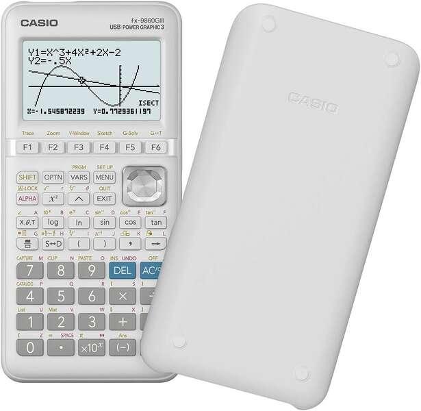 Calcolatrice scientifica grafica Casio FX-9860GIII - Schermo a 8 righe - Grafici simultanei di diverse funzioni - Calcolo finan