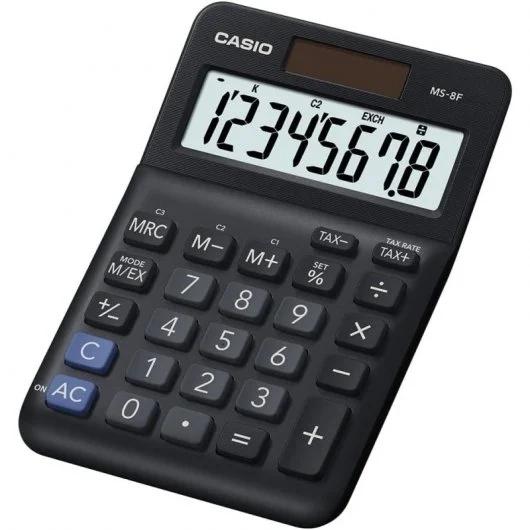 Casio MS-8F calcolatrice Desktop Calcolatrice di base Nero (Casio MS-8F Mini Desk Calculator)