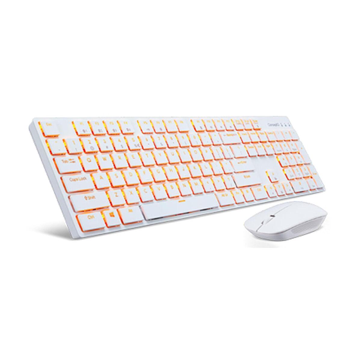 Tastiera e Mouse Wireless Acer GP.ACC11.013 Bianco QWERTY