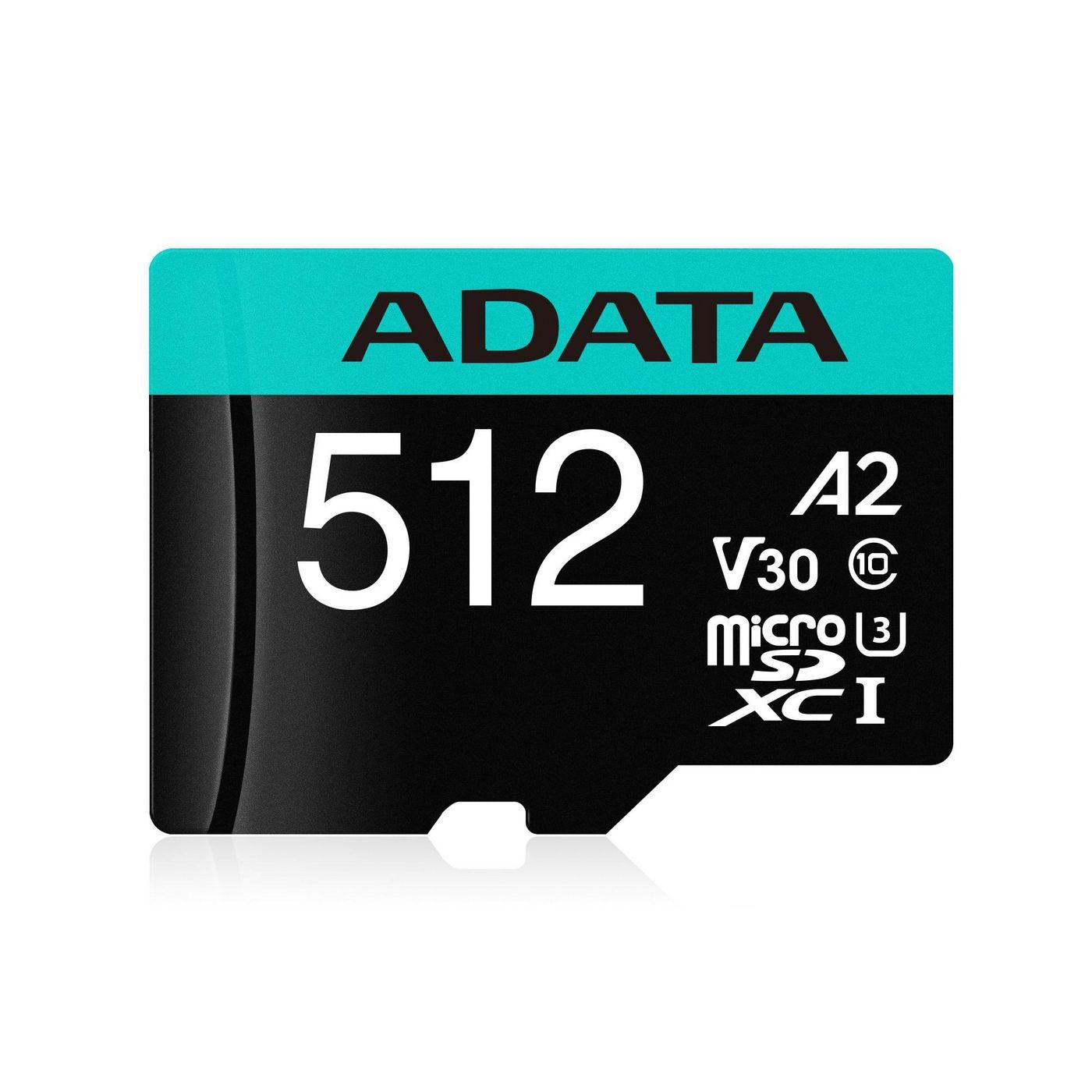 ADATA Premier Pro 512 GB MicroSDXC Classe 10 (Premier Pro memory card 512 - GB MicroSDXC Class 10 Premier - Pro, 512 GB, MicroS