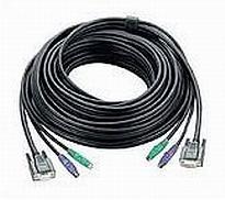 ATEN PS/2 KVM Cable, 10m cavo per tastiera, video e mouse Nero