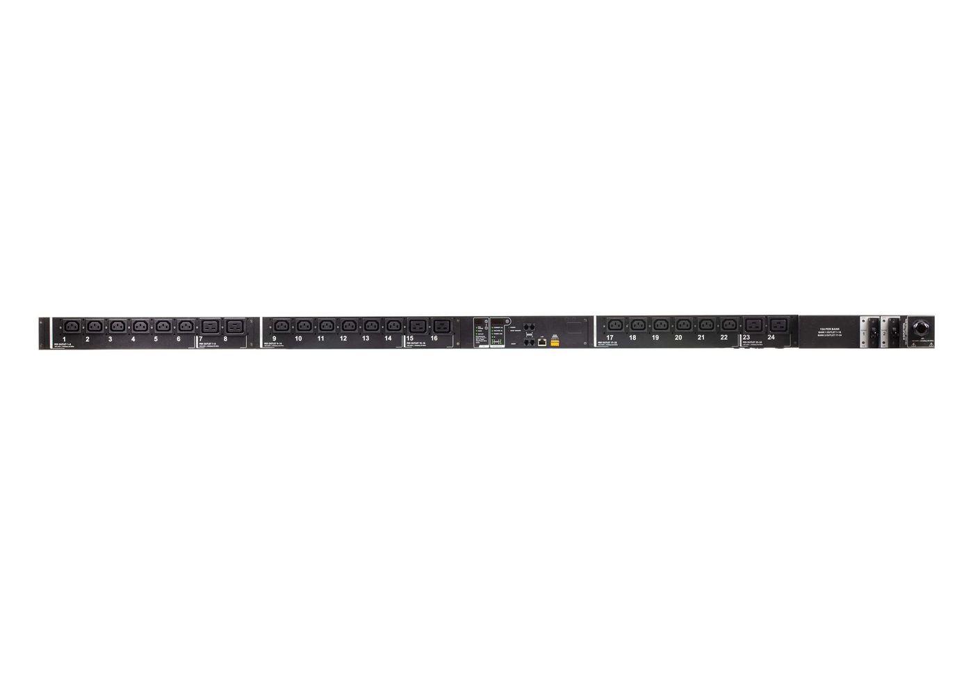 Aten 24-Outlet 0U eco PDU, Metered and Switched by Outlet (32A) (6x C13, 18x C19)