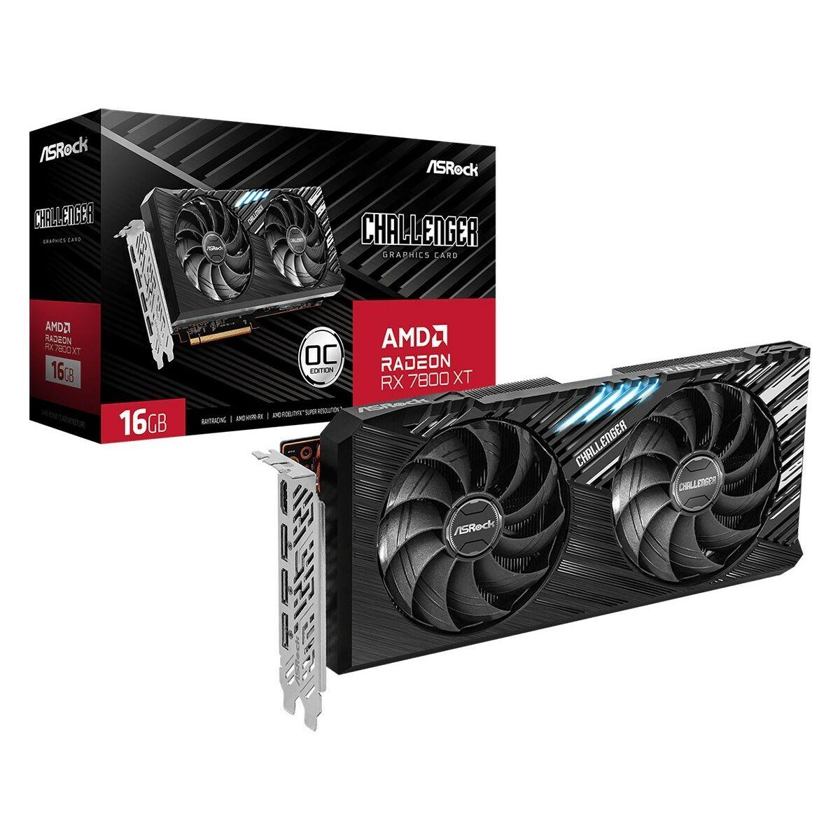 Asrock Challenger Radeon RX 7800 XT AMD 16 GB GDDR6 (ASRock Challenger Radeon RX 7800 XT 16)