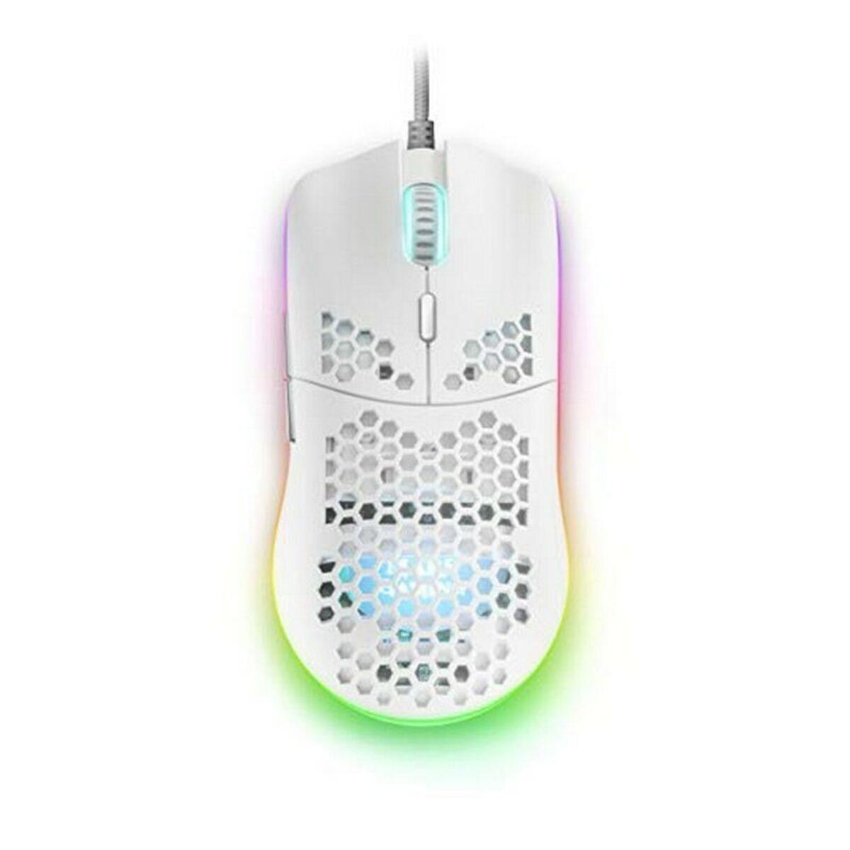 SOURIS FILAIRE GAMER MARS GAMING MMAX RGB (BLANC)