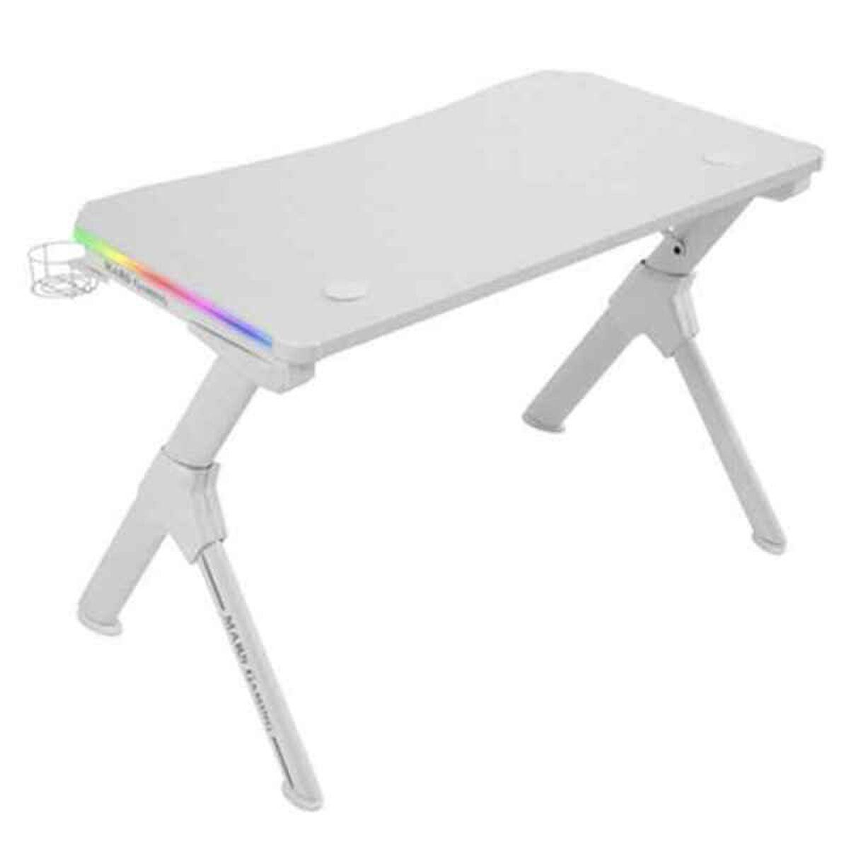 BUREAU GAMER MARS GAMING MGD RGB (BLANC)