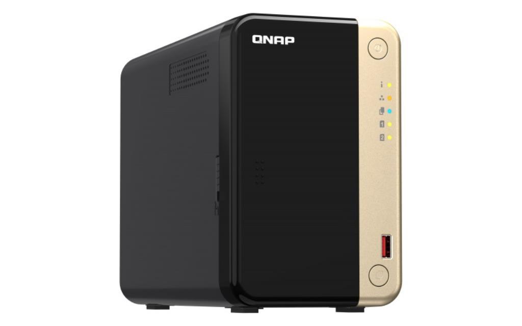 NAS TOWER QNAP TS-264-8G 2x 35"/25" 2x SSD M.2 PCIe 2x 2.5GBE 8GB RAM 2x USB3.2 1x HDMI Intel Celeron N5105/N5095 4core