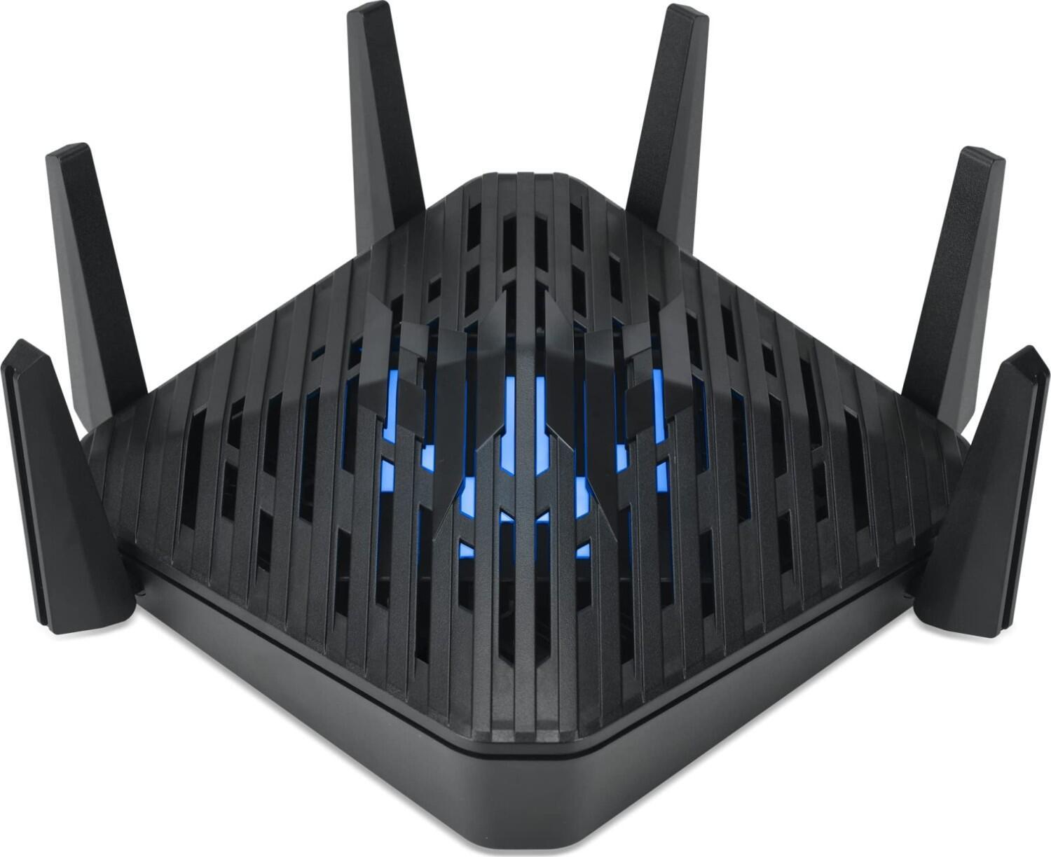 Acer Predator Connect W6 Wi Fi 6E router wireless Gigabit Ethernet Tri-band [2,4 GHz/5 GHz/6 GHz] Nero (Acer Predator Connect W