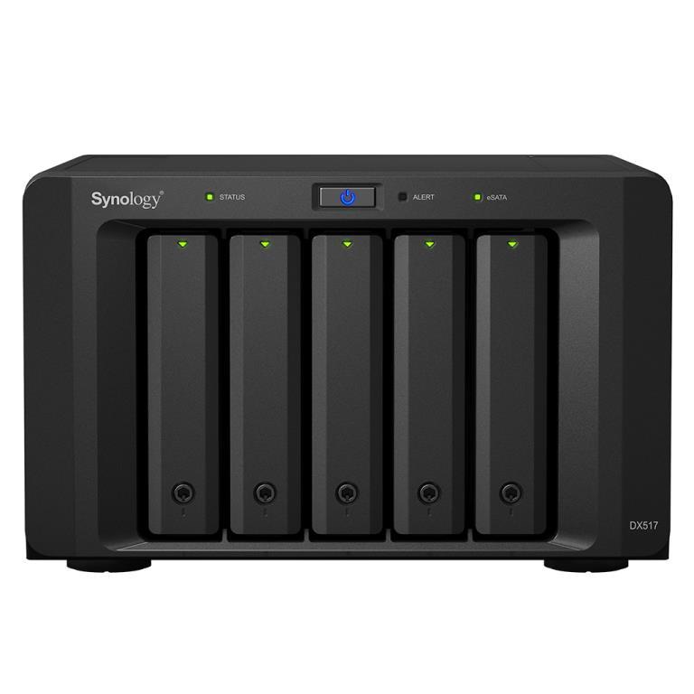 Box di Espansione Synology Tower DX517 (Senza HDD) - Supporta 5xHDD/SSD SATA 6Gb/s - Necessita di un NAS per funzionare