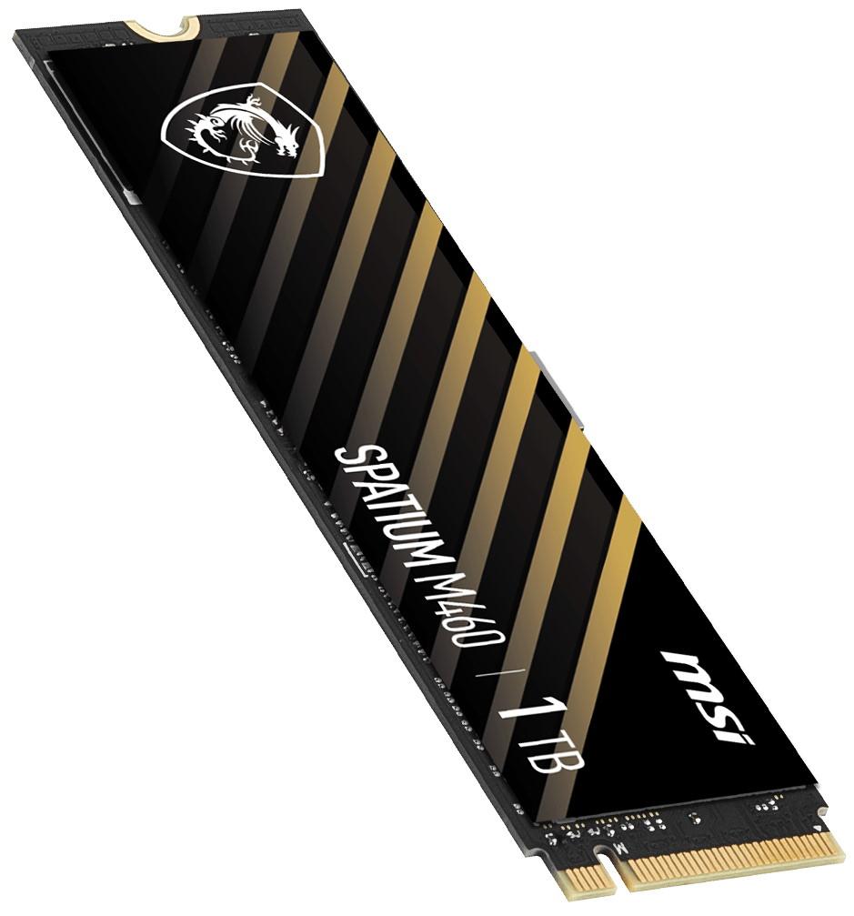 MSI SSD SPATIUM M460 PCIe 4.0 NVMe M.2 1TB Read/Write 5000/4500 Mbps