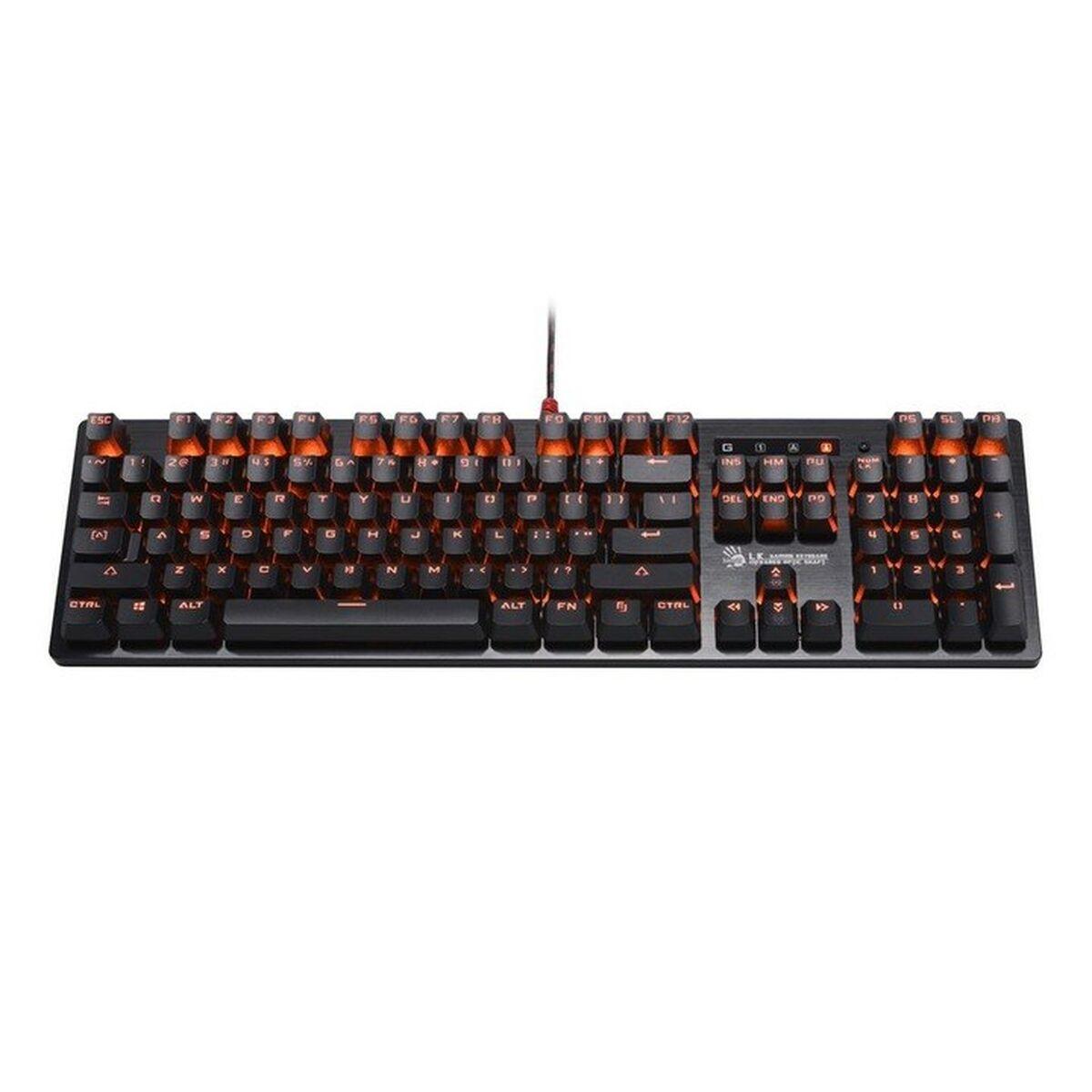 Tastiera A4 Tech B820R QWERTY Nero Multicolore