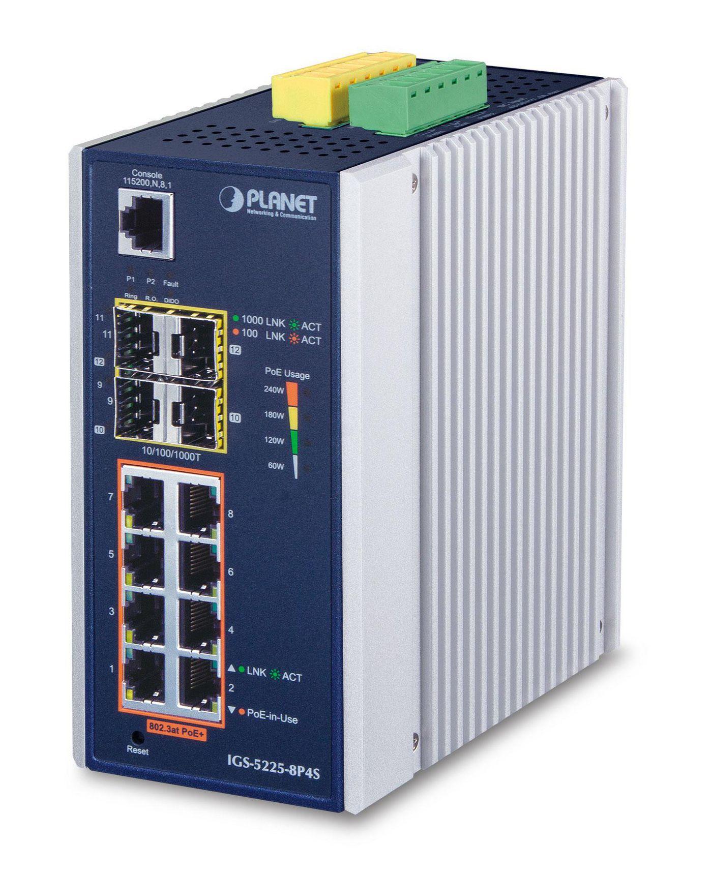 IP30 Industrial L2+/L4 8-Port