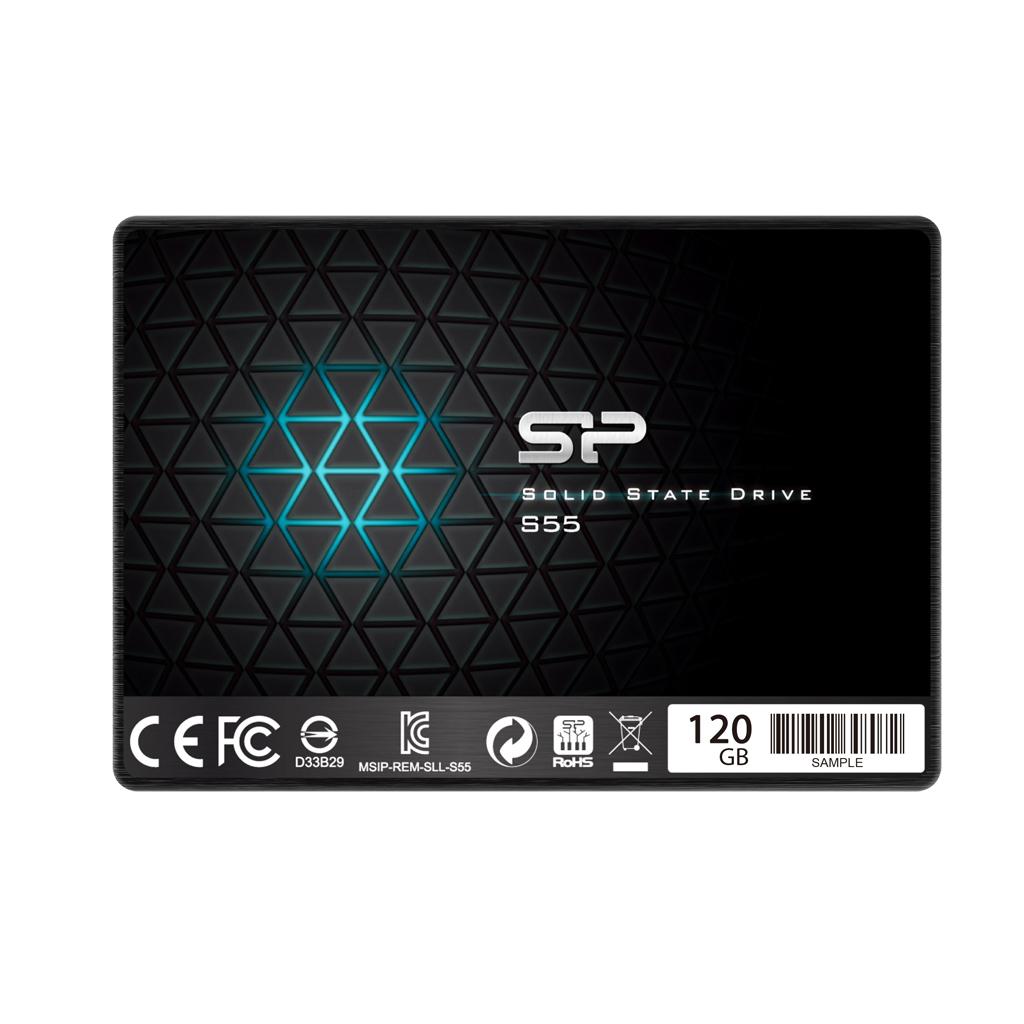 SILICON POWER SOLID STATE DRIVE SSD SATA-III 120GB S55 SLIM SERIES 550/420MBS SP120GBSS3S55S25