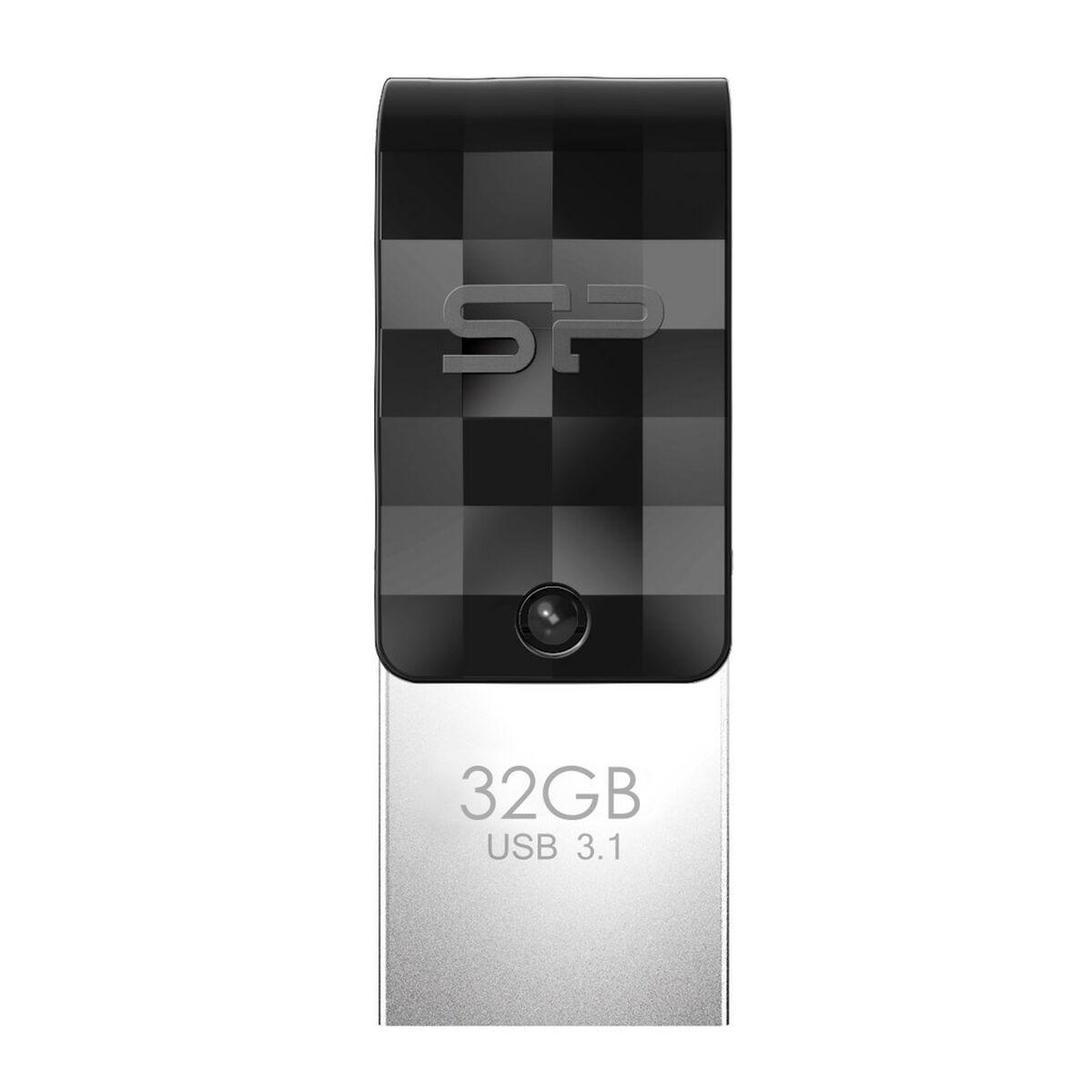 Memoria USB Silicon Power Mobile C31 Nero/Argentato 32GB