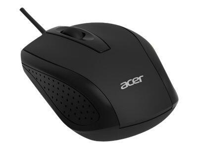 Mouse ottico USB cablato Acer (3 pulsanti, 1000 dpi, ruota scorrevole, estensione del cavo da 1,5 m)