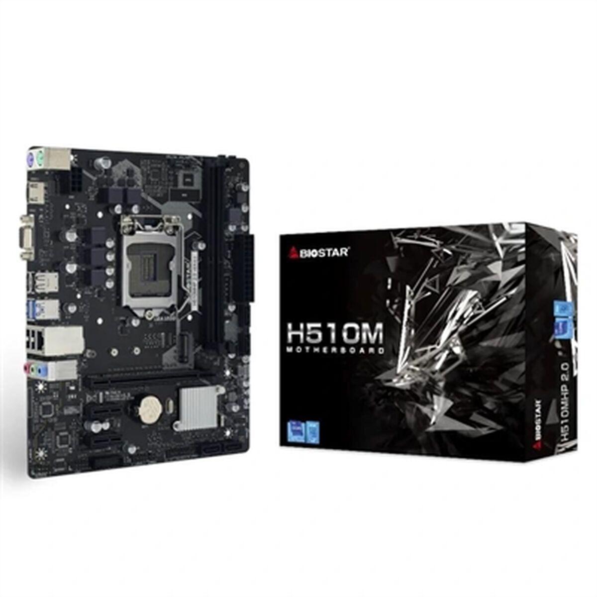 MB BIOSTAR H510MHP 2.0 LGA 1200 (ROCKET LAKE - COMPATIB. COMET LAKE) H510 2DDR4 VGA+HDMI PCIE, 4*SATA, M2 mATX