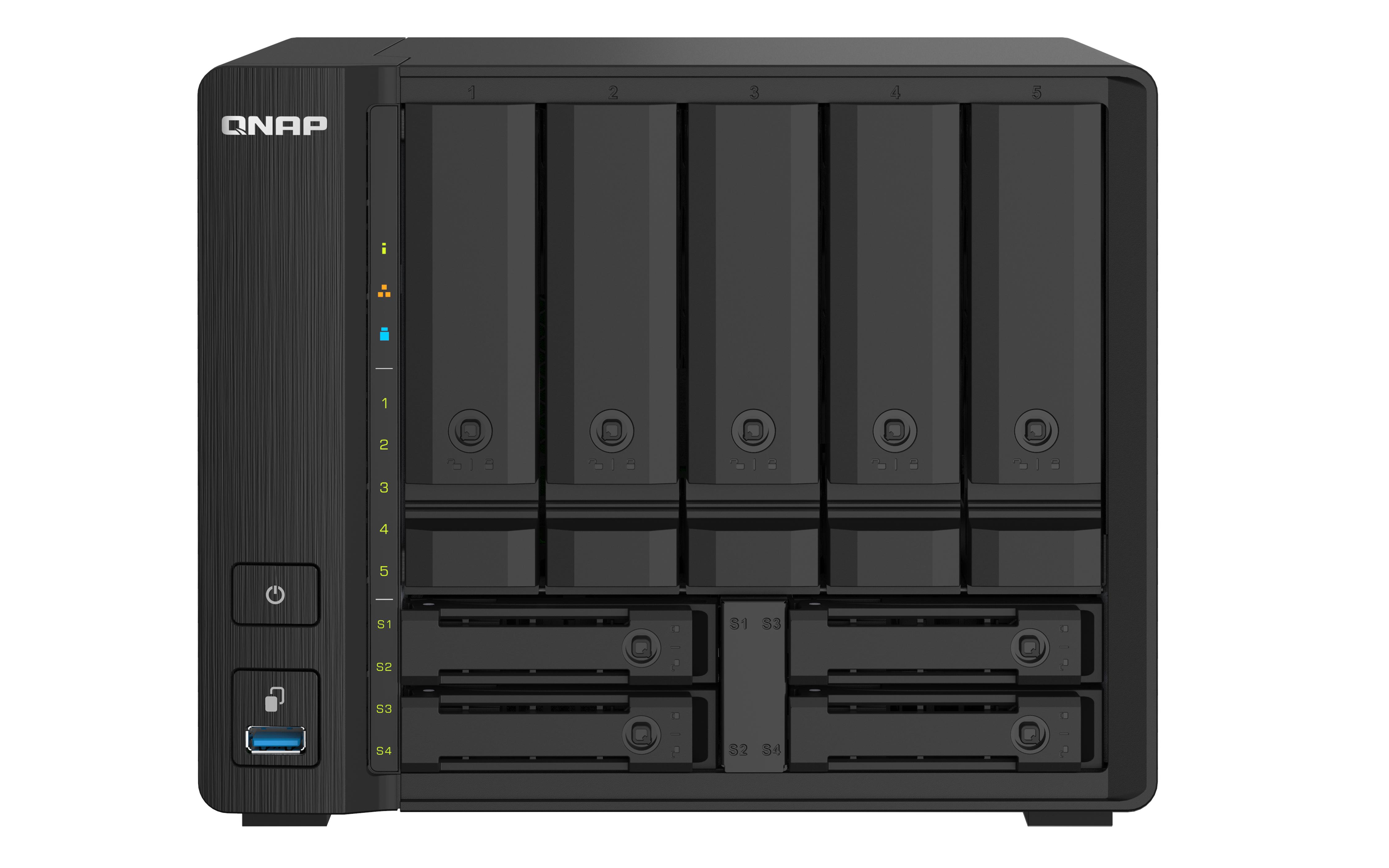 NAS TOWER QNAP TS-932PX-4G 9HDD 5HDX35"4HDX25" NOHD 2P 10GbE SFP 2P 2.5GbE 3P USB3.2 4GB DDR4 4CORE AL-324 1.7GHZ