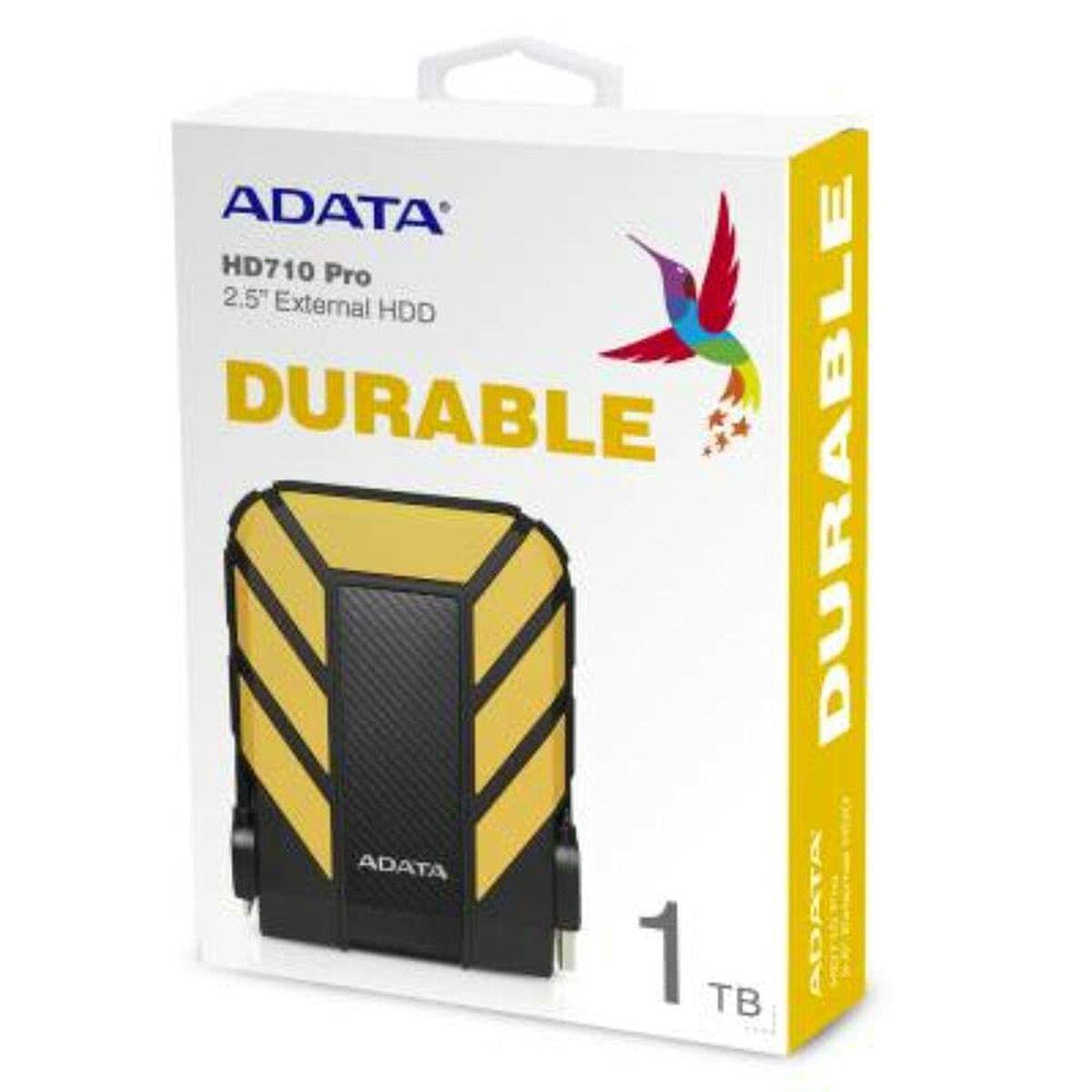 ADATA HD710 Pro disco rigido esterno 1 TB Nero, Giallo (Adata HD710 Pro Durable 1TB USB 3.1 Portable External Hard Drive IP68 W