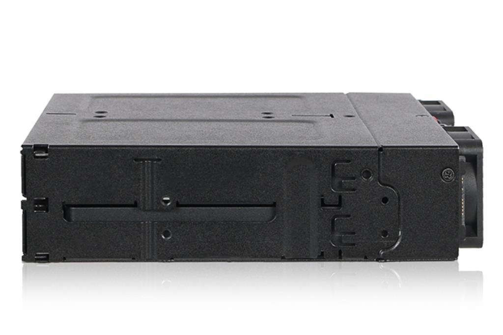 Rack completamente rimovibile in metallo 4 bays SSD NVMe M.2 per bay dI HDD 5.25"