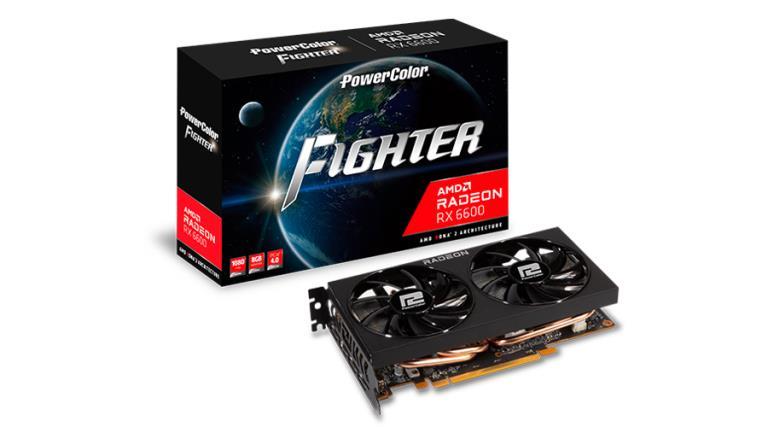 PowerColor AXRX 6600 8GBD6-3DH scheda video AMD Radeon RX 6600 8 GB GDDR6 (POWERCOLOR RX 6600 8GB FIGHTER)