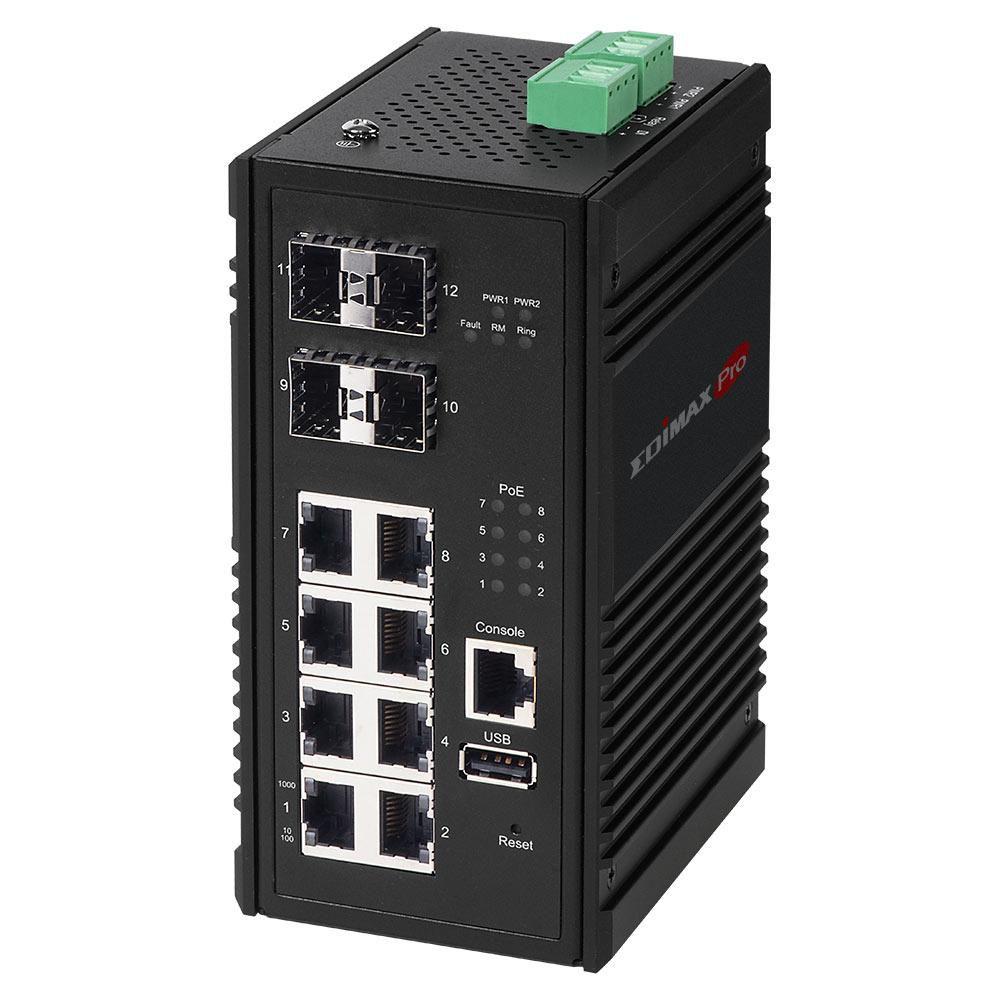 INDUSTRIAL 8-PORT GIGABIT POE+