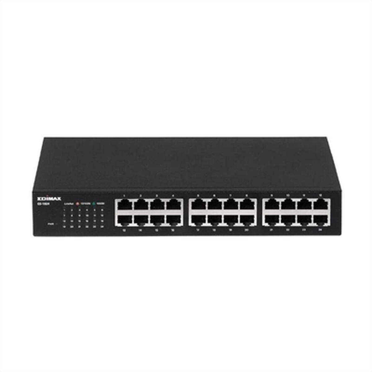 Edimax GS-1024 switch di rete Gigabit Ethernet [10/100/1000] Nero (10/100/1000 M - Zdjęcie 1 z 1