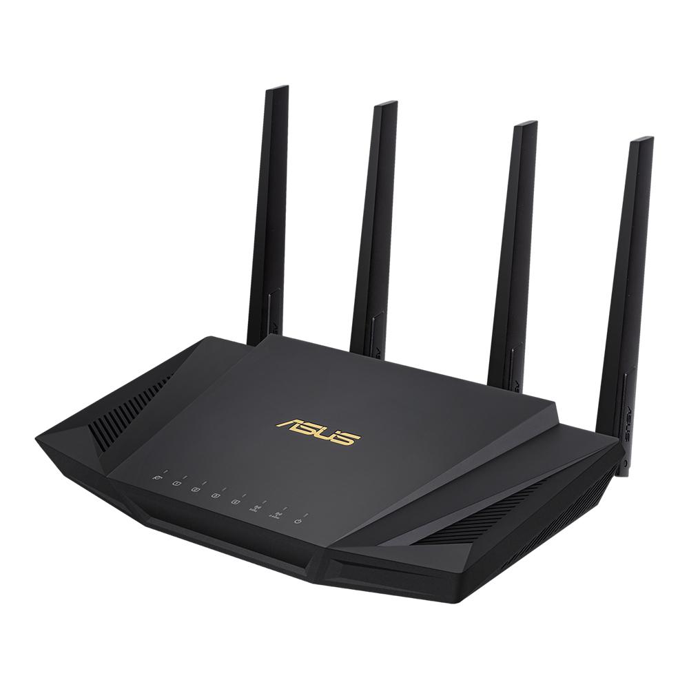 Asus [RT-AX58U V2] AX3000 [2402+574Mbps] Wireless Dual Band Wi-Fi 6 Router, MU-MIMO & OFDMA, 802.11ax, AiMesh Compatible