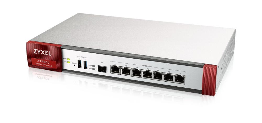 FIREWALL ZYXEL ATP500 7xOPT 1xSFP. VPN 200 IPSec/L2TP 150 SSL INCLUDE 1 ANNO NEBULA PRO Consigliato per 100 utenti